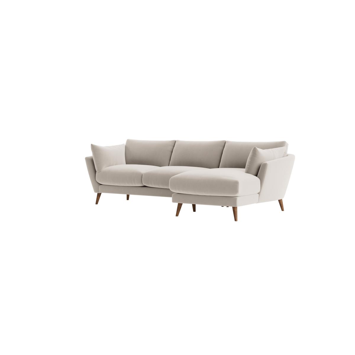 Groover Chaise Sofa in Extra Large Right Hand in Warm Dough Clever Velvet – image 6