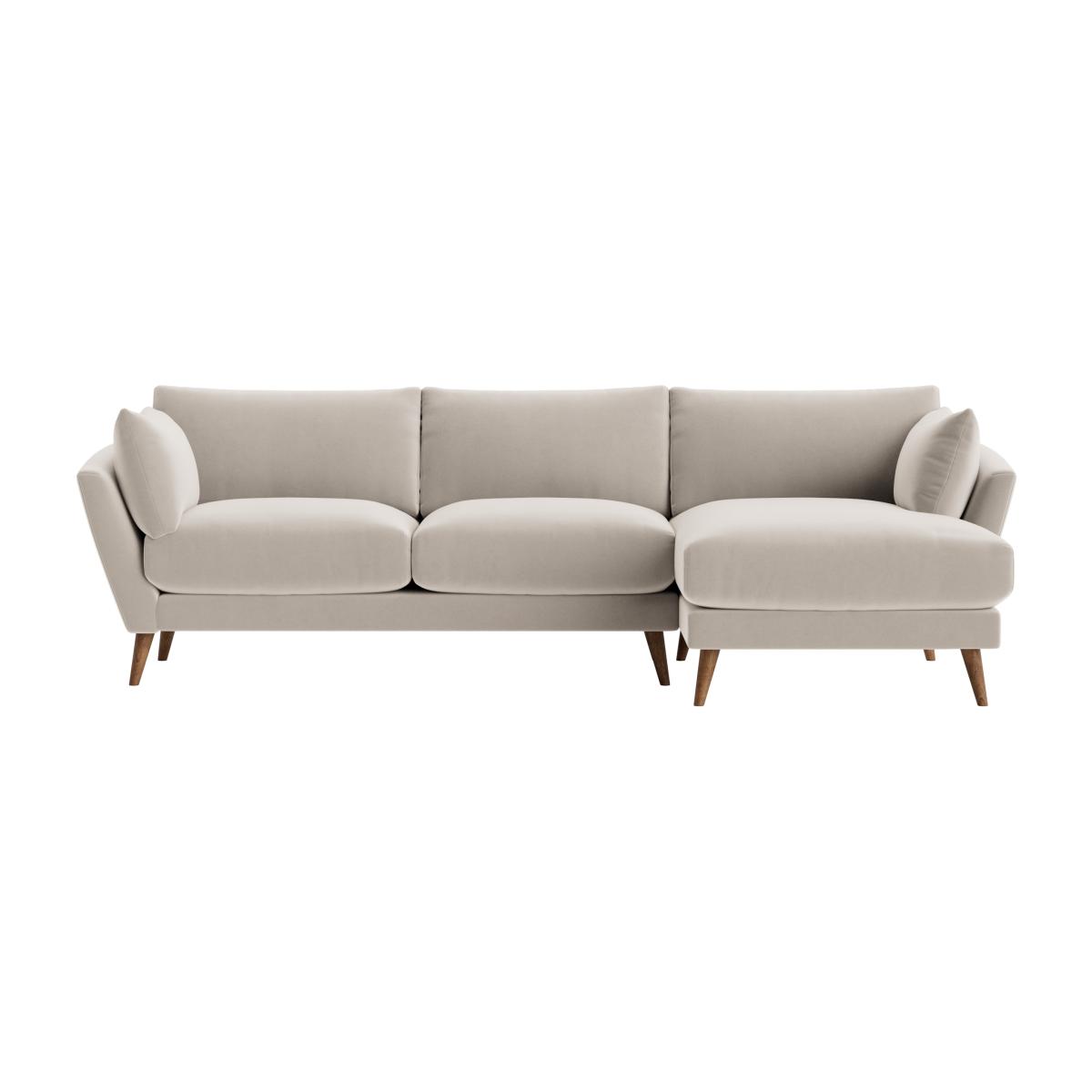 Groover Chaise Sofa in Extra Large Right Hand in Warm Dough Clever Velvet – image 1