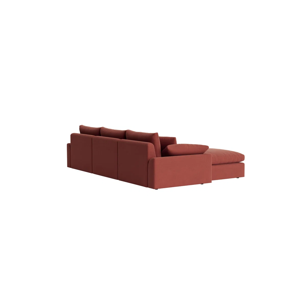 Cuddlemuffin Modular Chaise Sofa - Medium Left Hand - Clever Linen - Summer Pudding – image 3