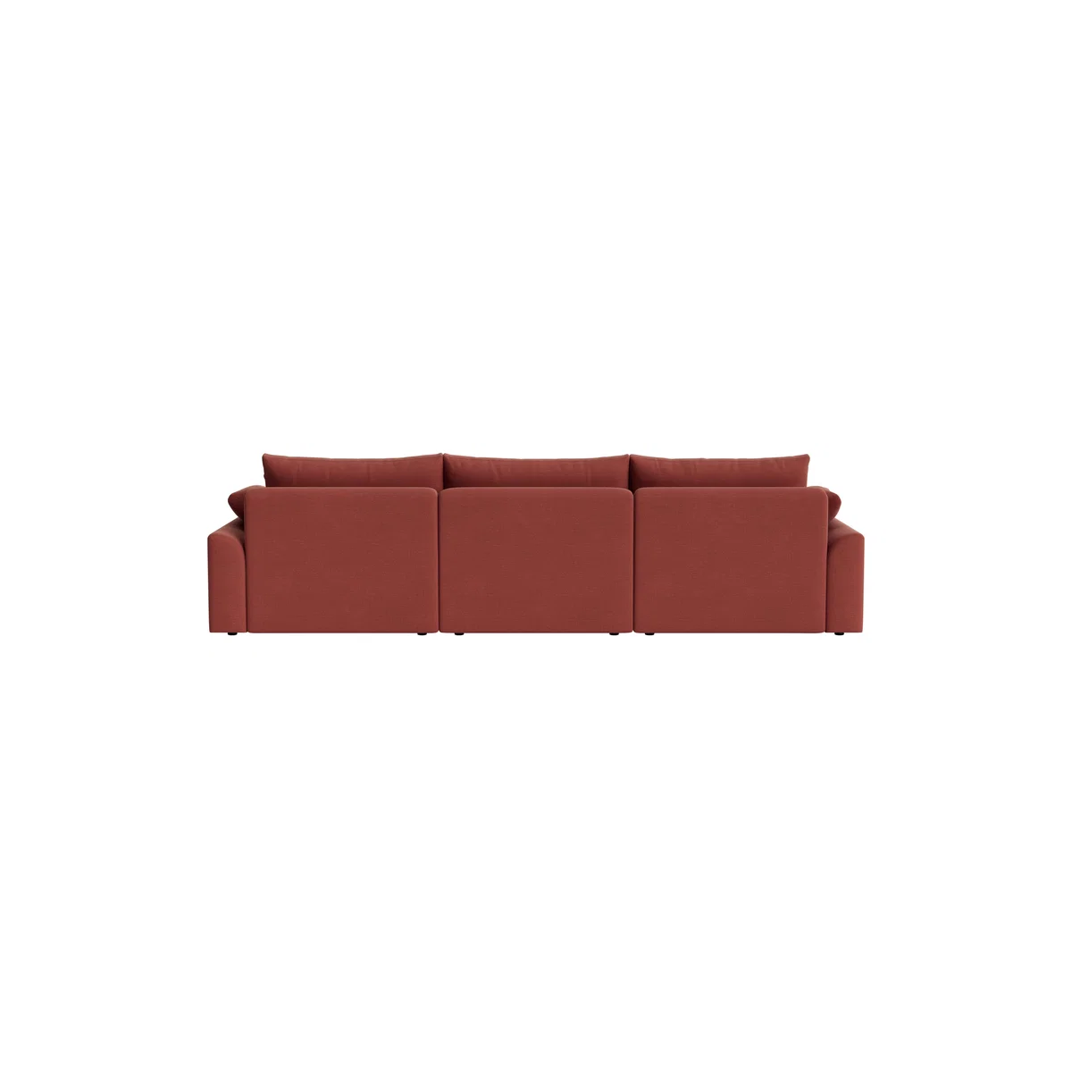 Cuddlemuffin Modular Chaise Sofa - Medium Left Hand - Clever Linen - Summer Pudding – image 4