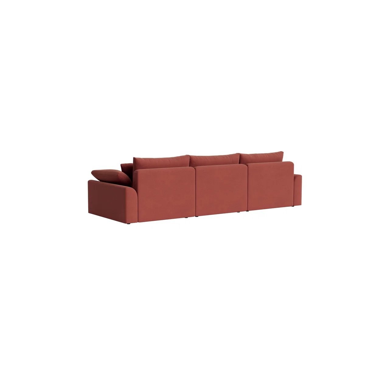 Cuddlemuffin Modular Chaise Sofa - Medium Left Hand - Clever Linen - Summer Pudding – image 5