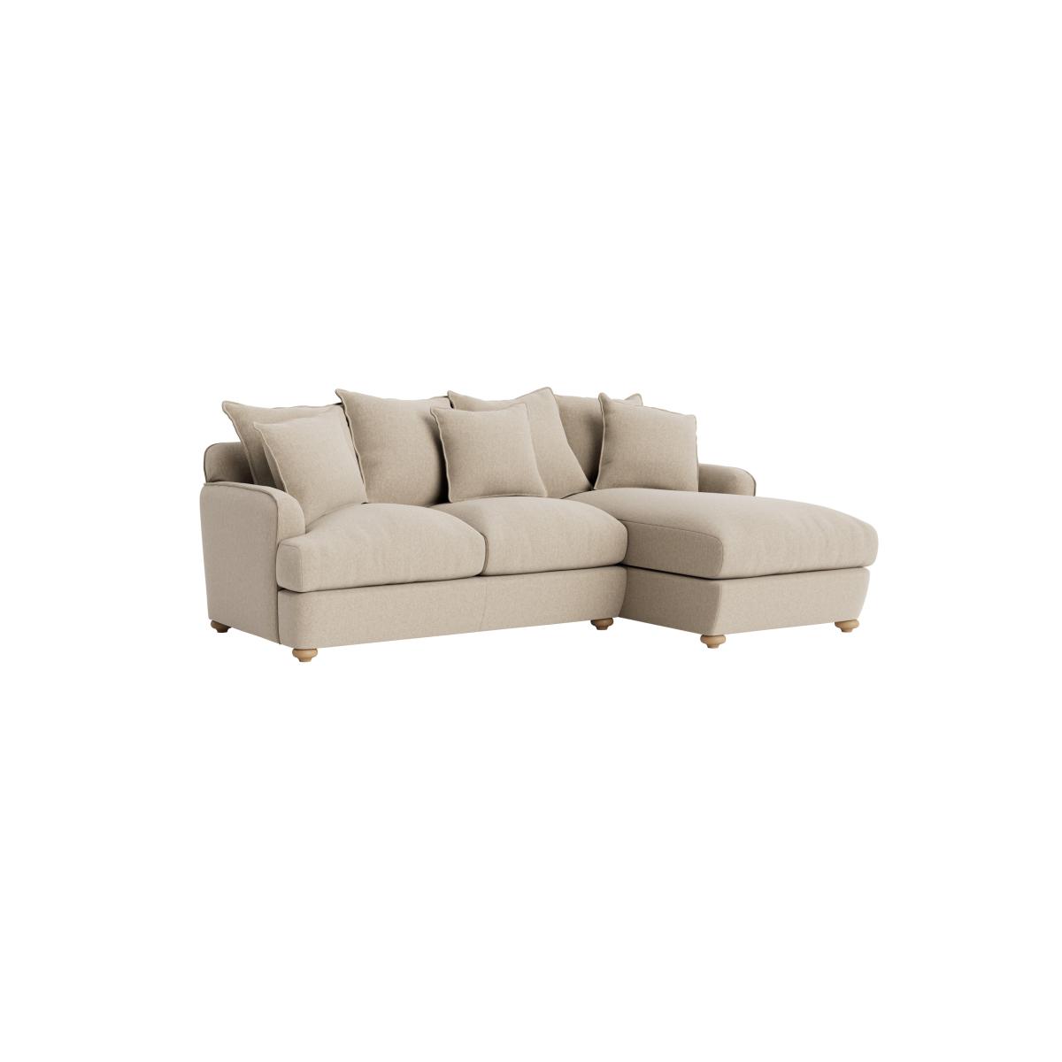Smooch Chaise Sofa - Large Left Hand - Clever Linen - Flour Sack – image 2