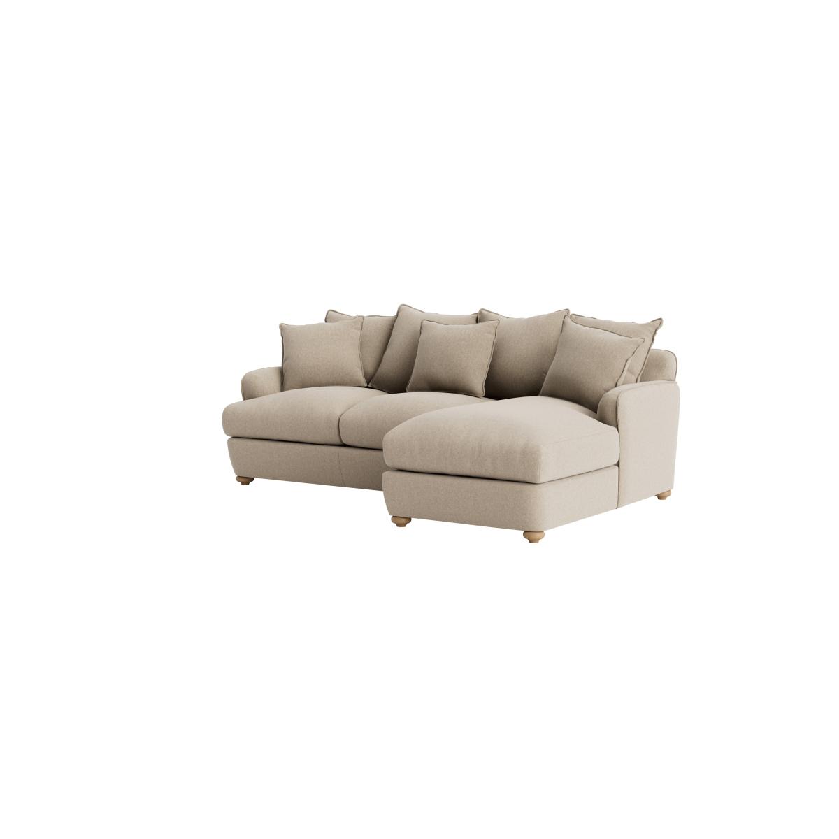 Smooch Chaise Sofa - Large Left Hand - Clever Linen - Flour Sack – image 6