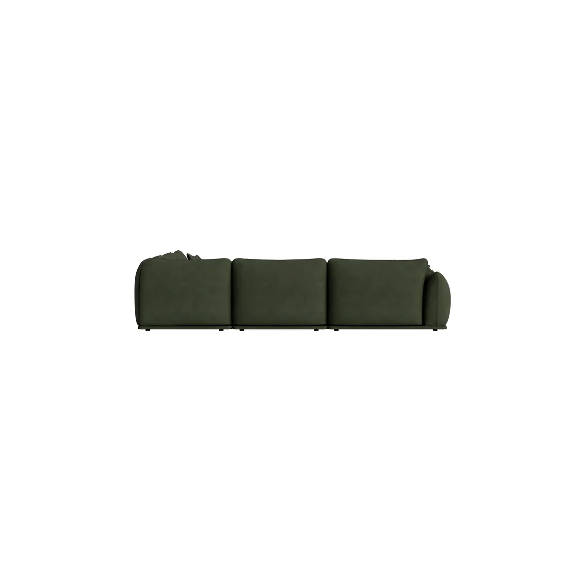 Blockbuster Modular Corner Sofa with Footstool, Large Even (Woody Walk Clever Cotton) – image 4