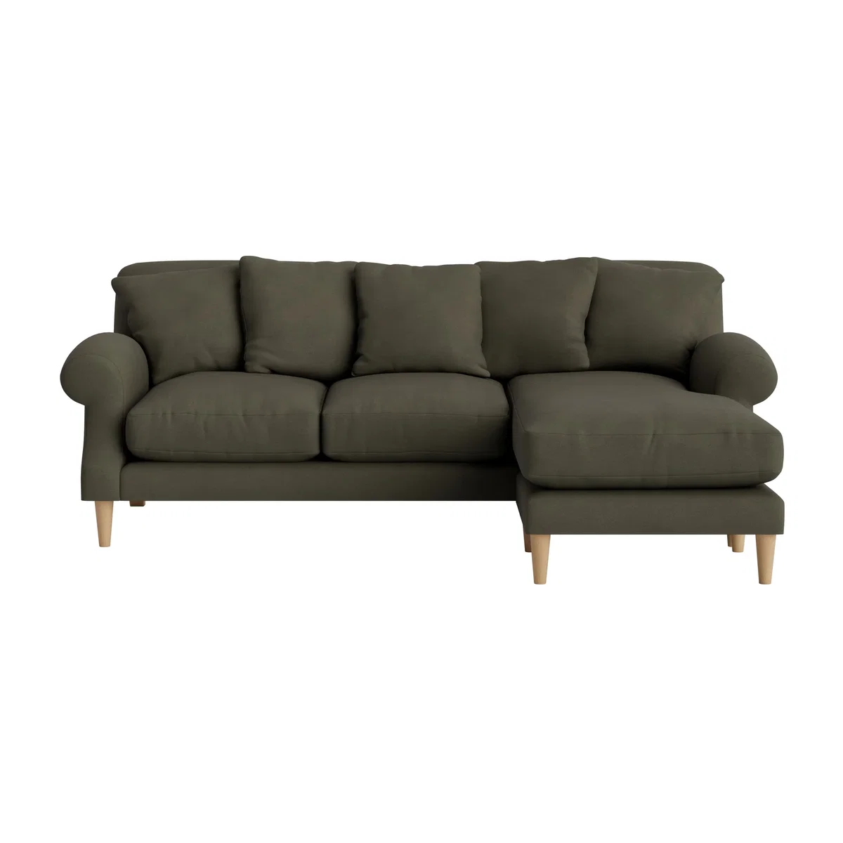 Crumpet Chaise Sofa, Large Right Hand (Woody Walk Clever Cotton) – image 1