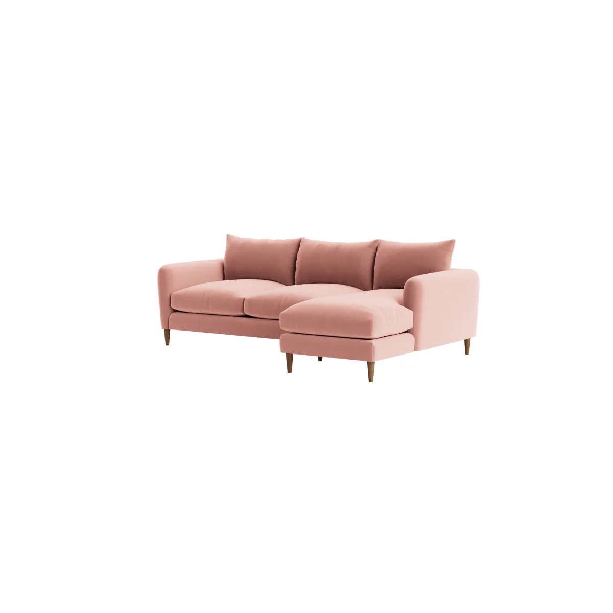 Squishmeister Chaise Sofa, Extra Large Right Hand (Flushed Cheek Clever Velvet) – image 6