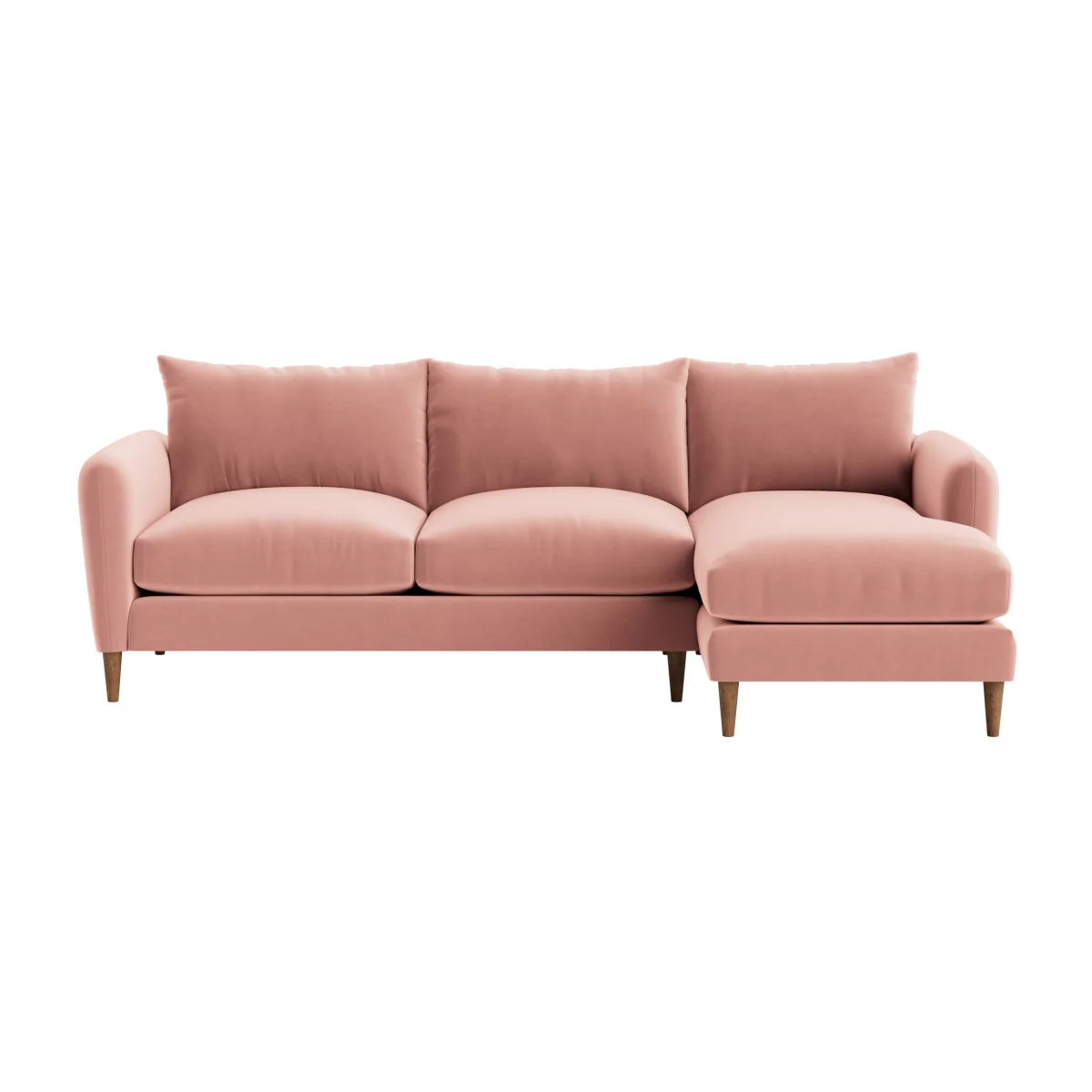 Squishmeister Chaise Sofa, Extra Large Right Hand (Flushed Cheek Clever Velvet) – image 1