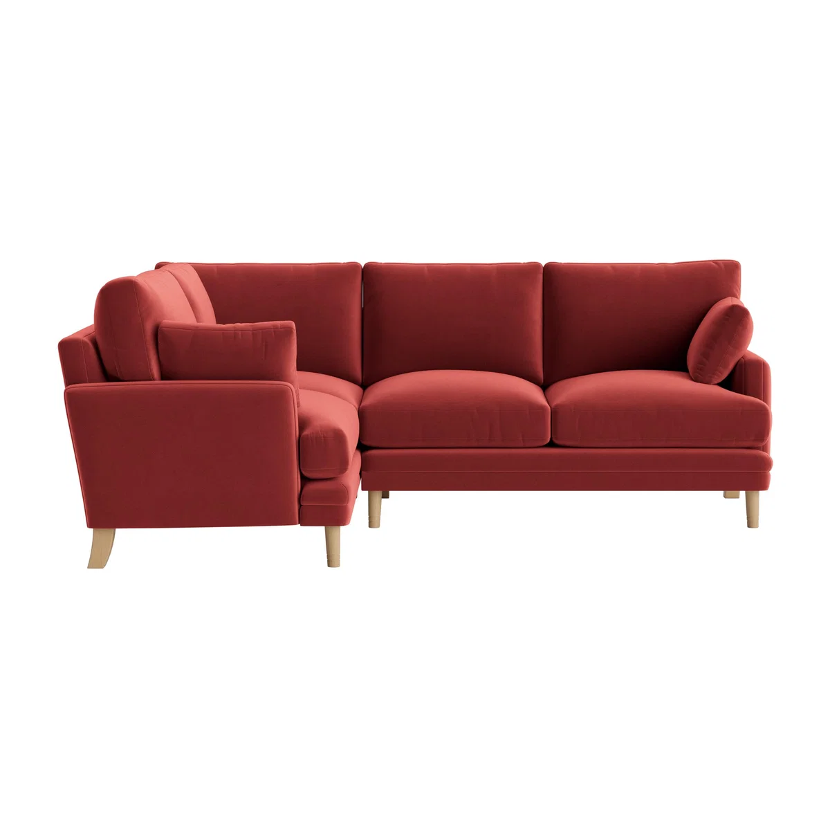 Squisharoo Corner Sofa - Large Left Hand - Clever Velvet - Rocking Horse – image 1
