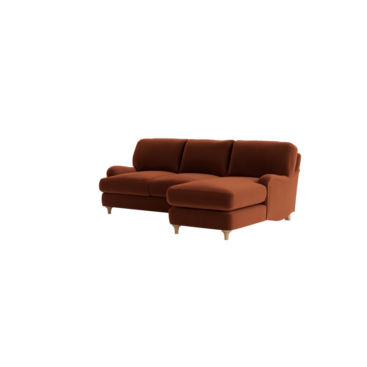 Jonesy Chaise Sofa - Large Left Hand - Clever Velvet - Sticky Toffee – image 6