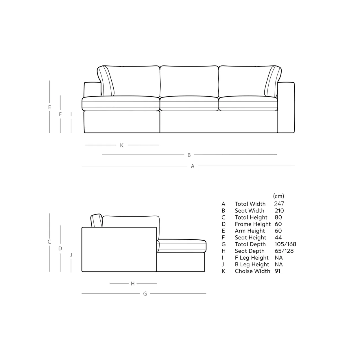 Swoon Crushed Velvet Left Hand Chaise Sofa Cream – image 6
