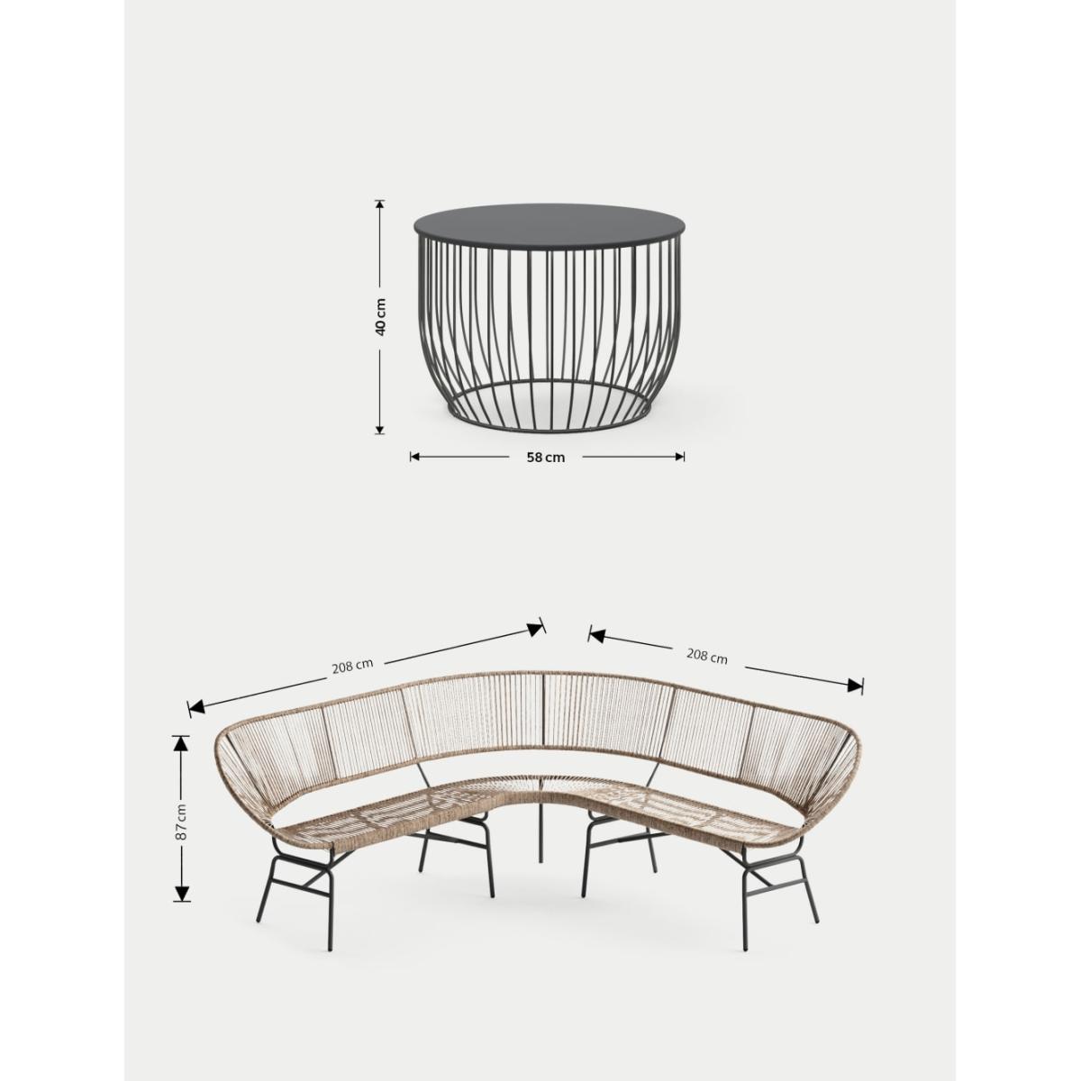 M&S Lois Corner Sofa Set - Natural, Natural – image 4
