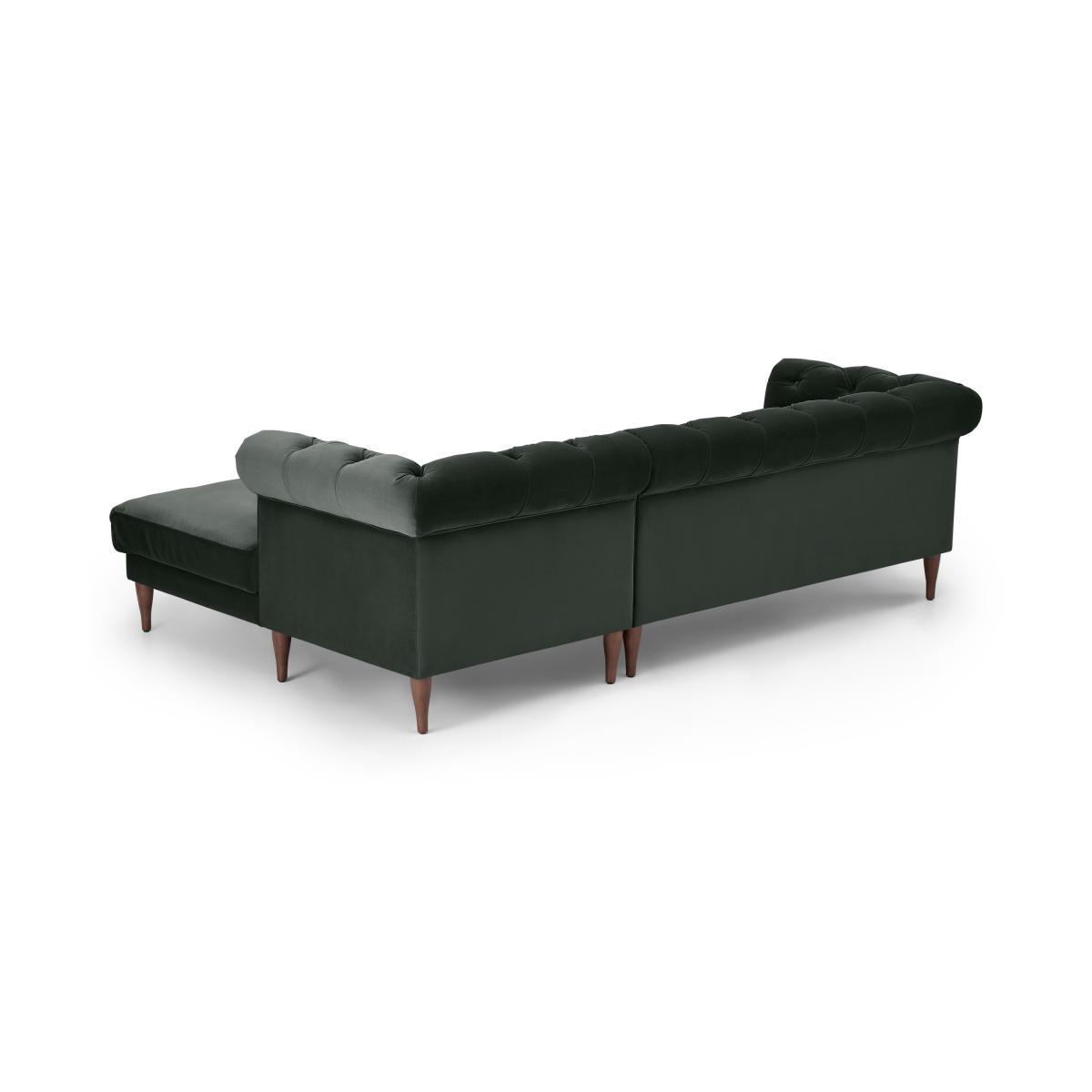 Barstow Right Hand Facing Chaise End Corner Sofa, Mourne Grey Velvet – image 6