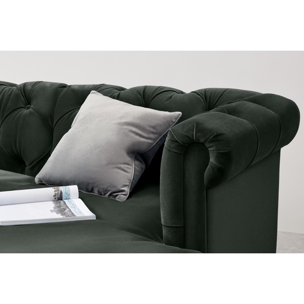 Barstow Right Hand Facing Chaise End Corner Sofa, Mourne Grey Velvet – image 7