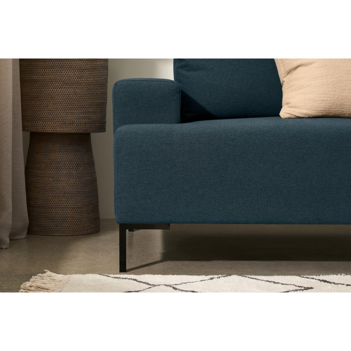 Frederik 3 Seater Right Hand Facing Compact Corner Chaise End Sofa, Aegean Blue – image 6