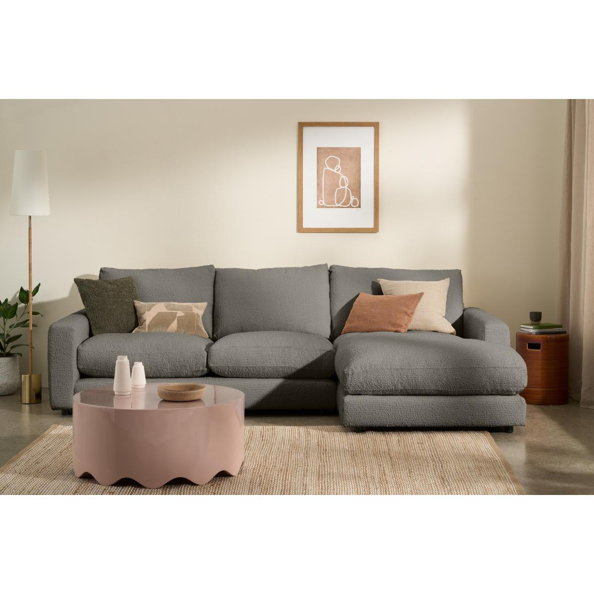 Arni Right Hand Facing Chaise End Sofa, Dove Grey Boucle – image 4