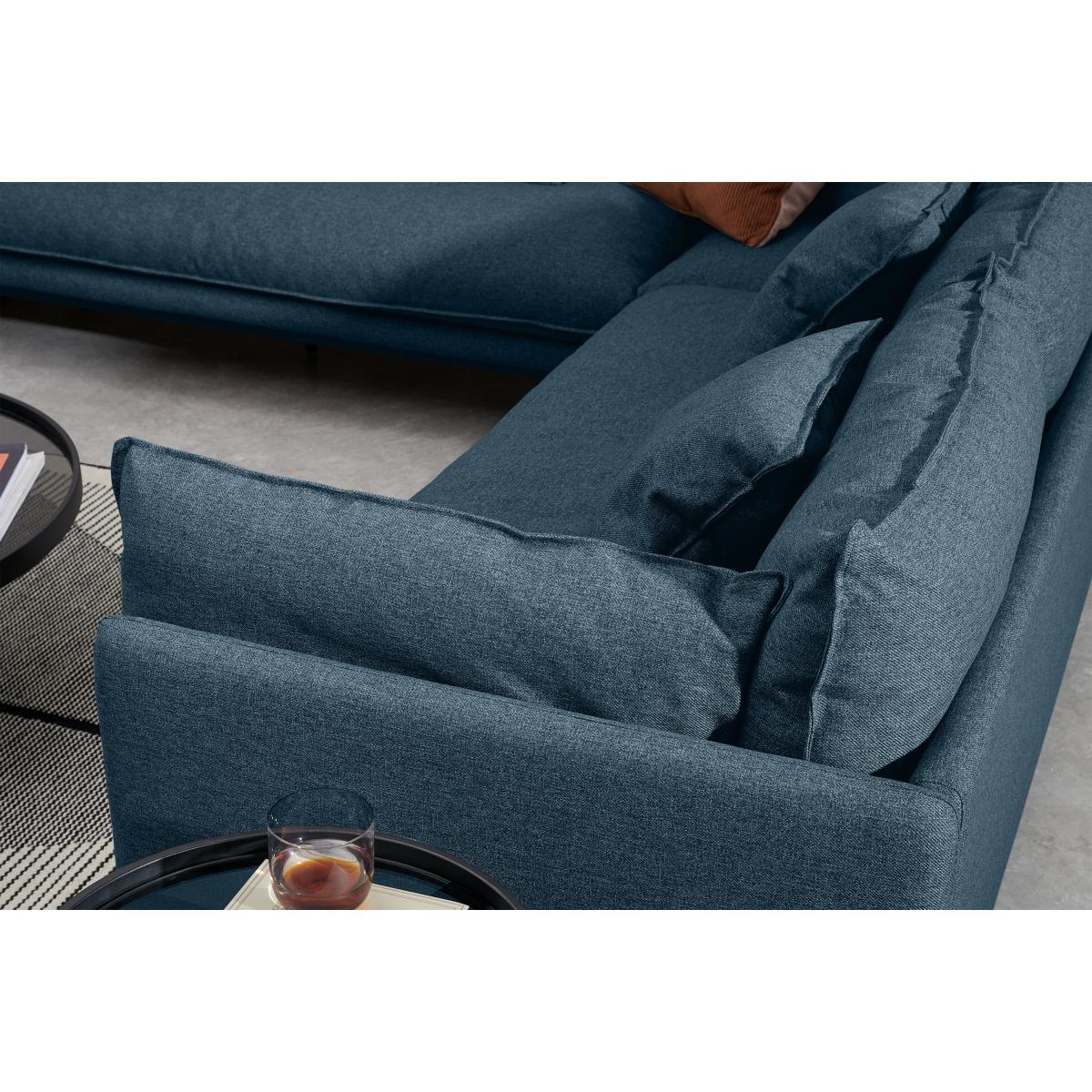 Malini Left Hand Facing Full Corner Chaise End Sofa, Orleans Blue Weave – image 6