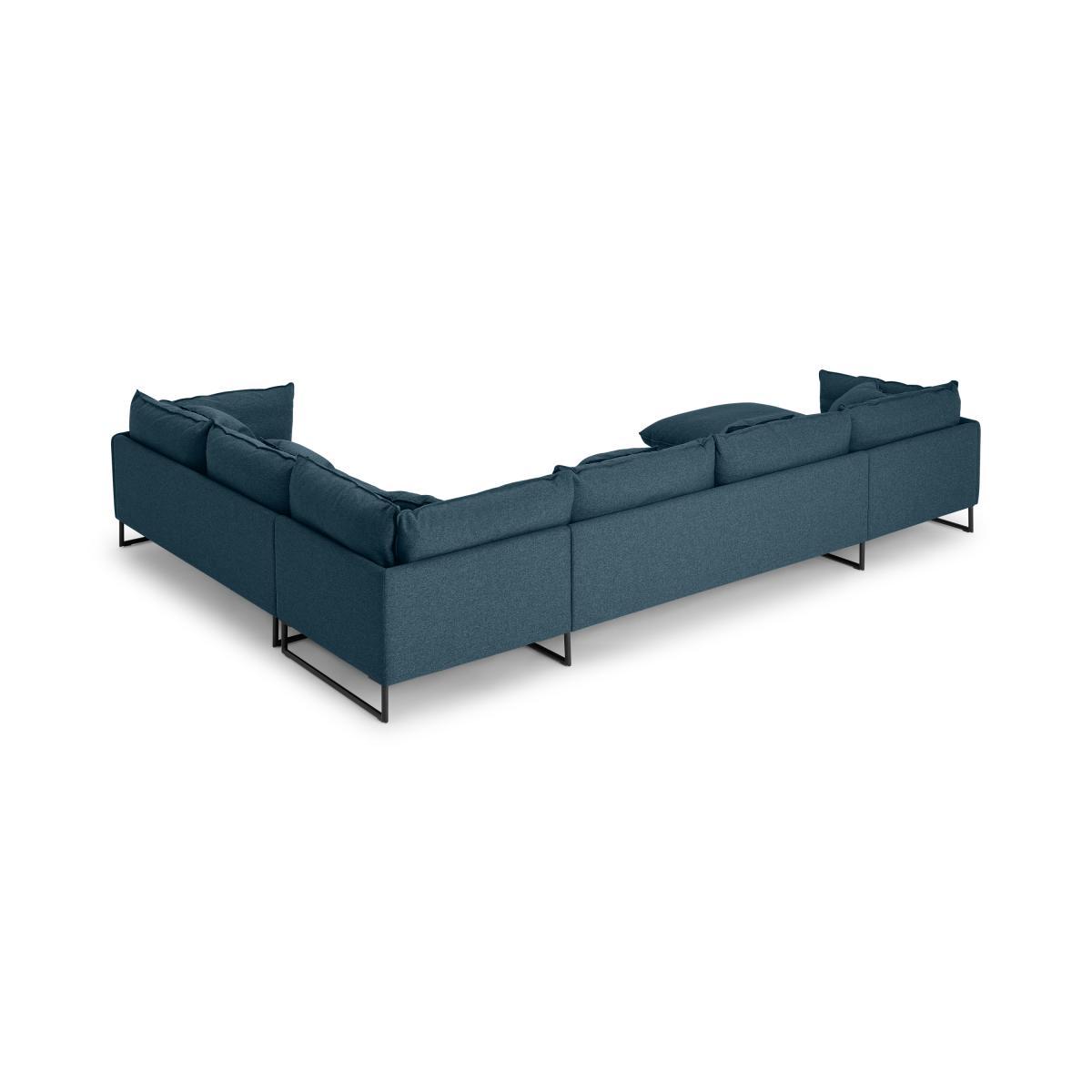 Malini Left Hand Facing Full Corner Chaise End Sofa, Orleans Blue Weave – image 7