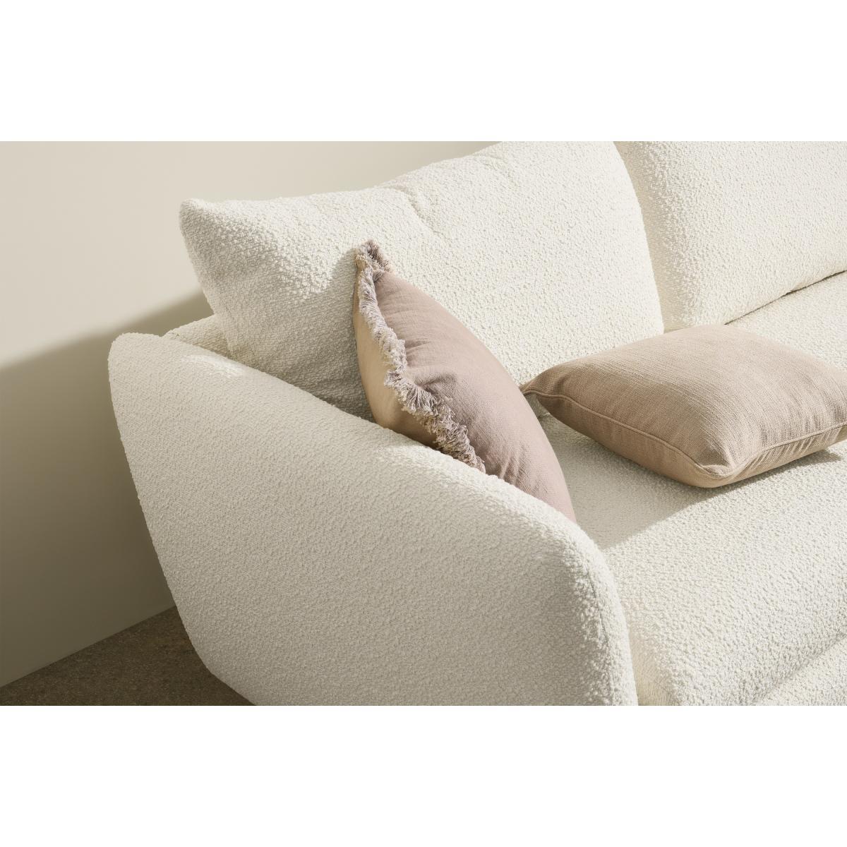 Elmira Right Hand Facing Corner Sofa, Ivory White Boucle – image 4