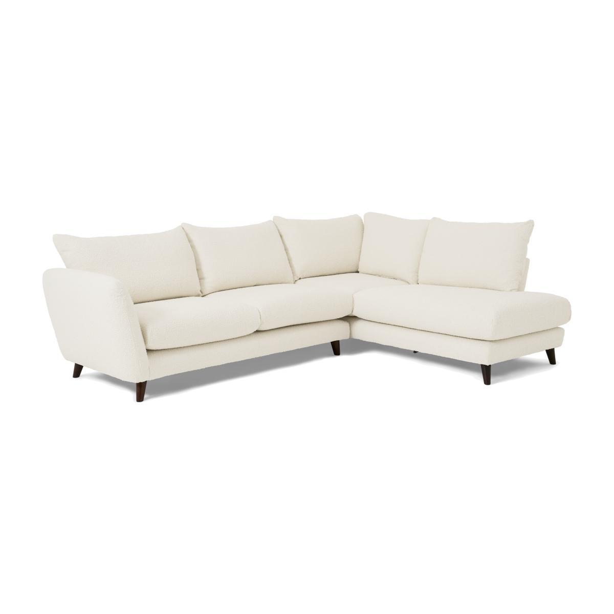 Elmira Right Hand Facing Corner Sofa, Ivory White Boucle – image 1