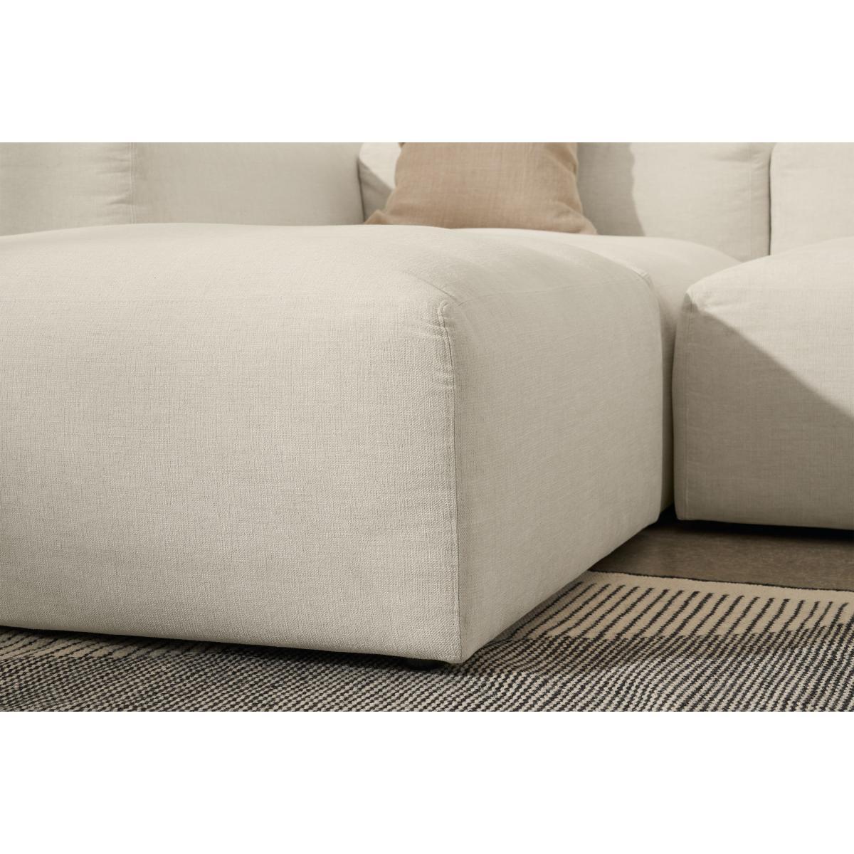 Livienne Chaise End Corner Sofa, Natural Hazel Weave – image 6