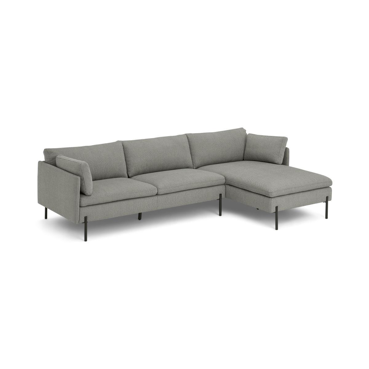 Zarina Right Hand Facing Chaise End Sofa, Mole Grey Weave – image 3