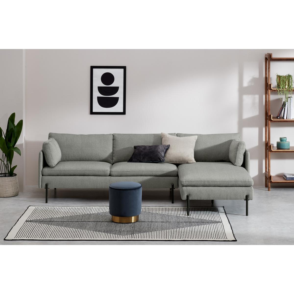 Zarina Right Hand Facing Chaise End Sofa, Mole Grey Weave – image 4