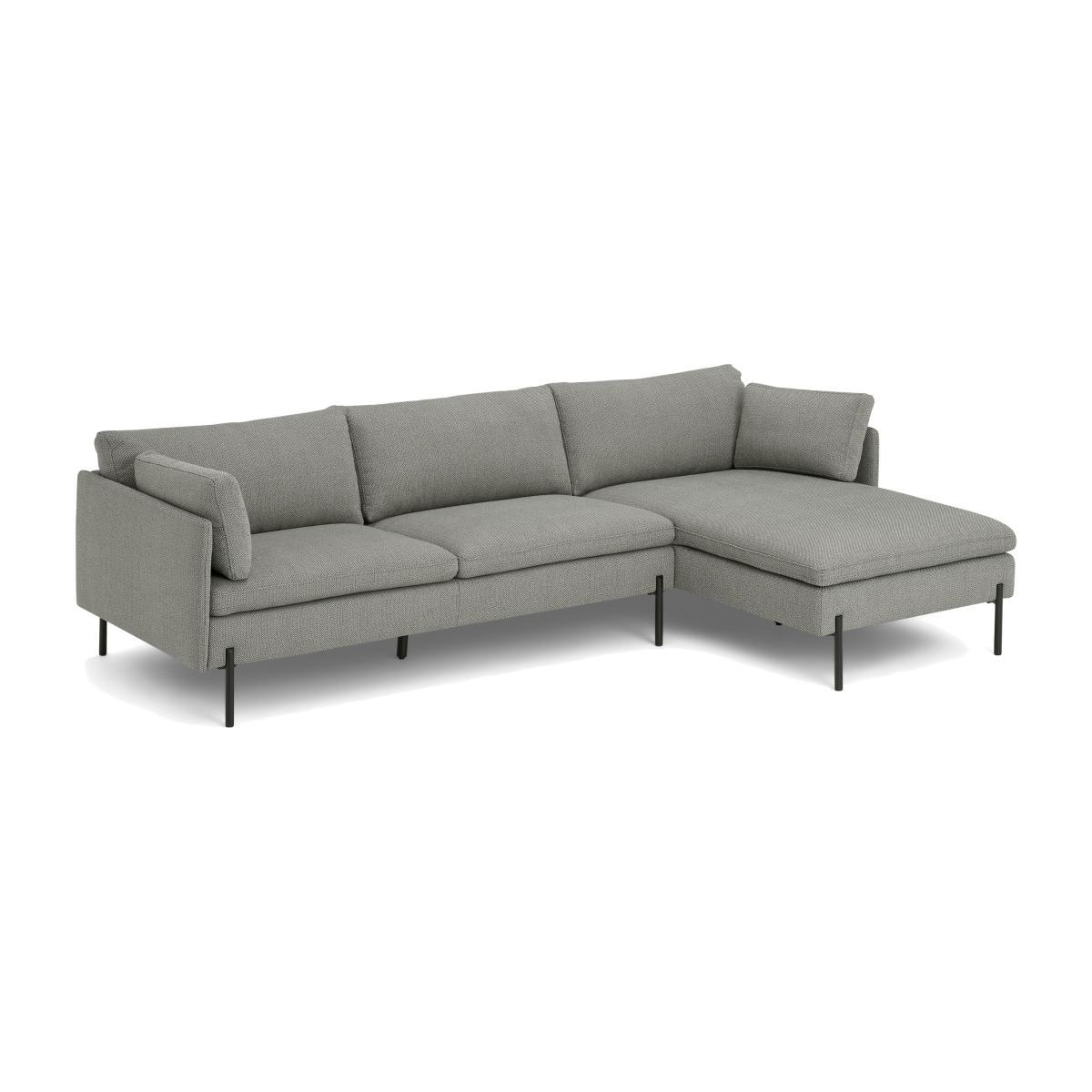 Zarina Right Hand Facing Chaise End Sofa, Mole Grey Weave – image 1