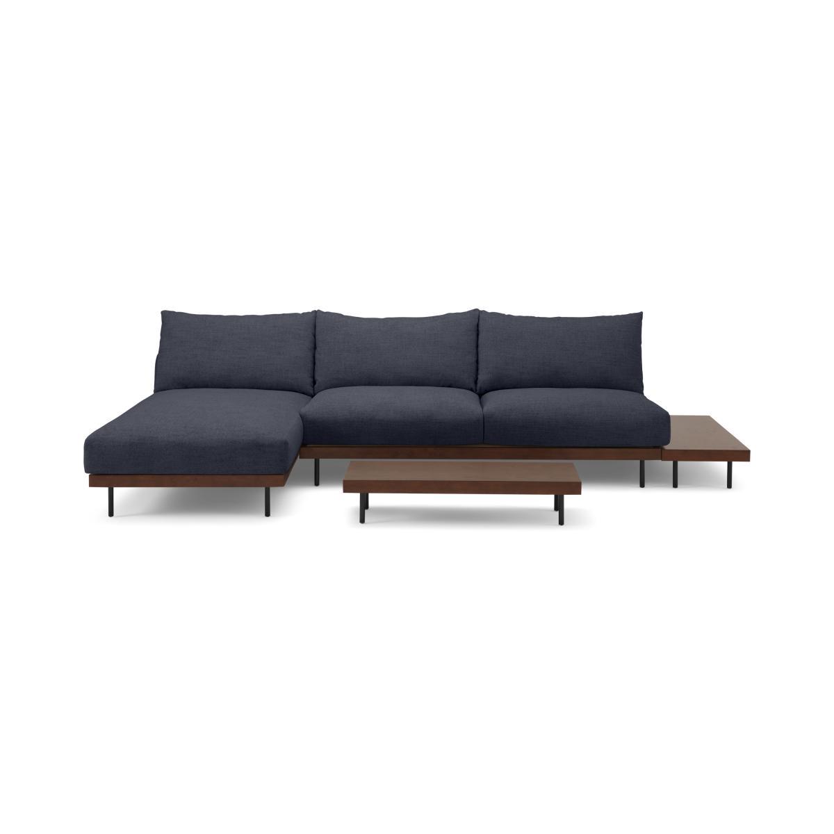 Zita Modular Chaise End Corner Sofa with 2 Side Tables, Kyoto Denim – image 2