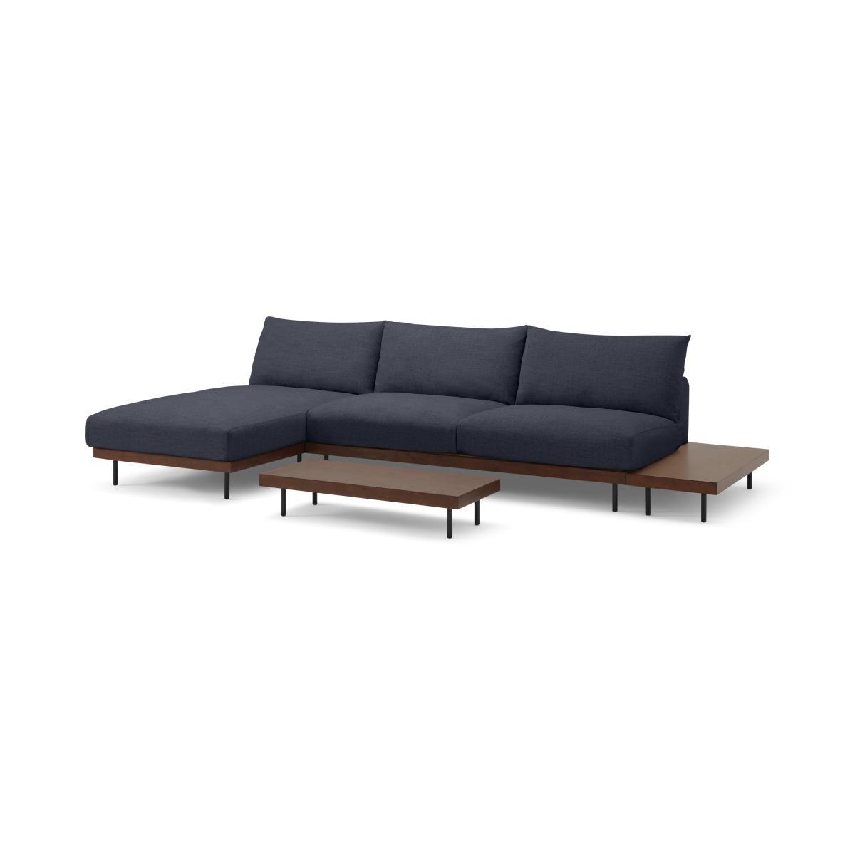 Zita Modular Chaise End Corner Sofa with 2 Side Tables, Kyoto Denim – image 3