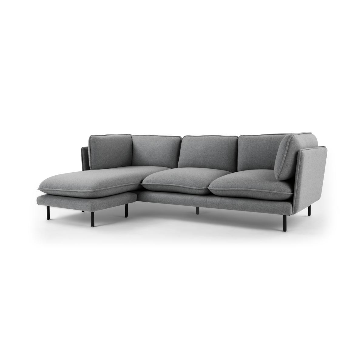 Wes 3 Seater Chaise End Corner Sofa, Elite Grey – image 3