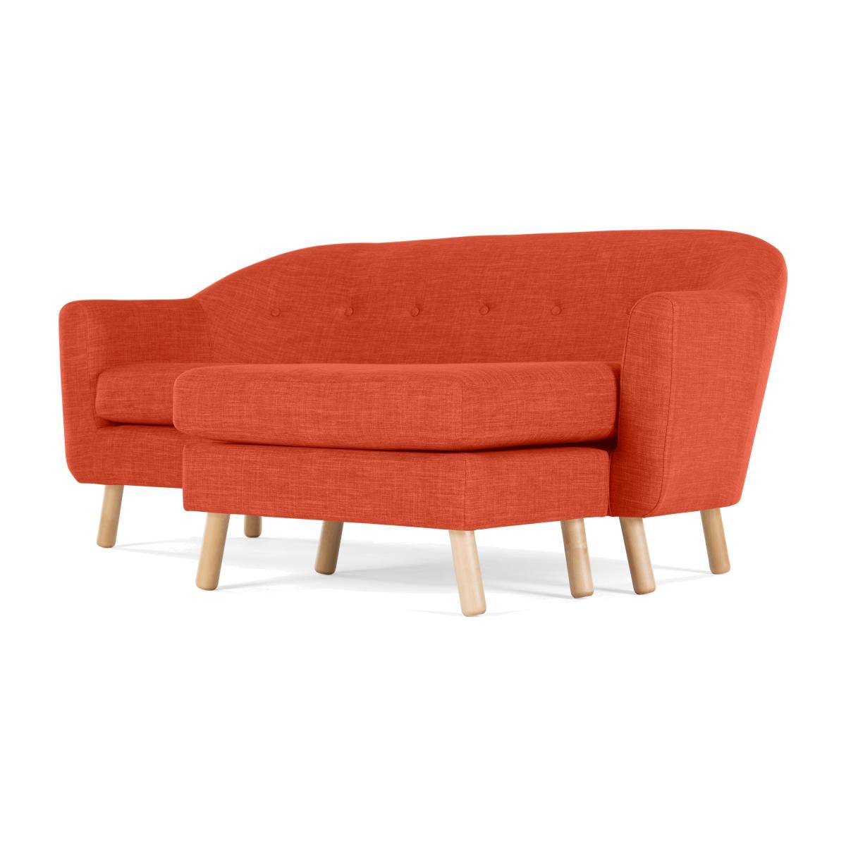 Lottie Compact Chaise End Corner Sofa, Tuscan Orange – image 1