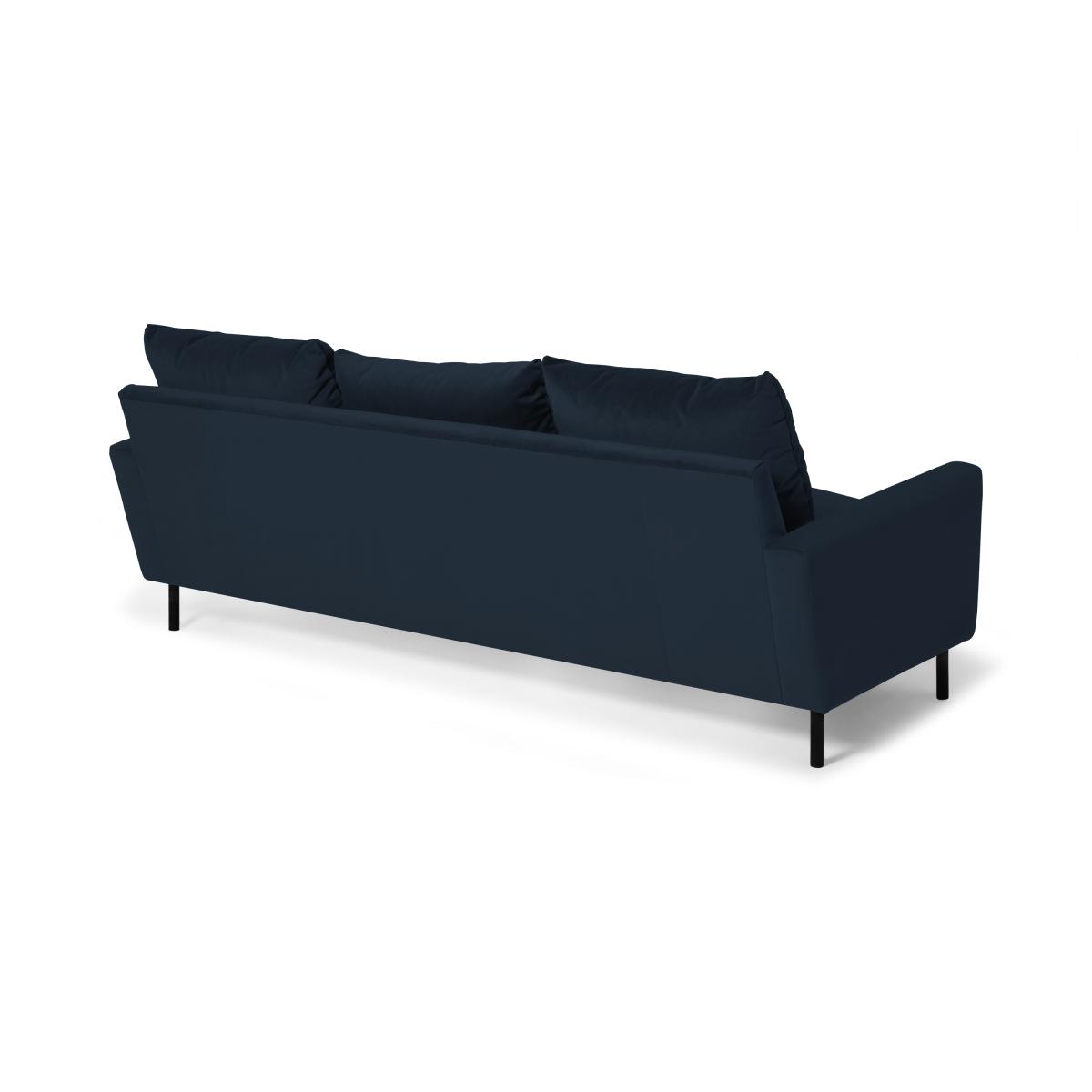 Russo Chaise End Sofa, Navy Recycled Velvet – image 13