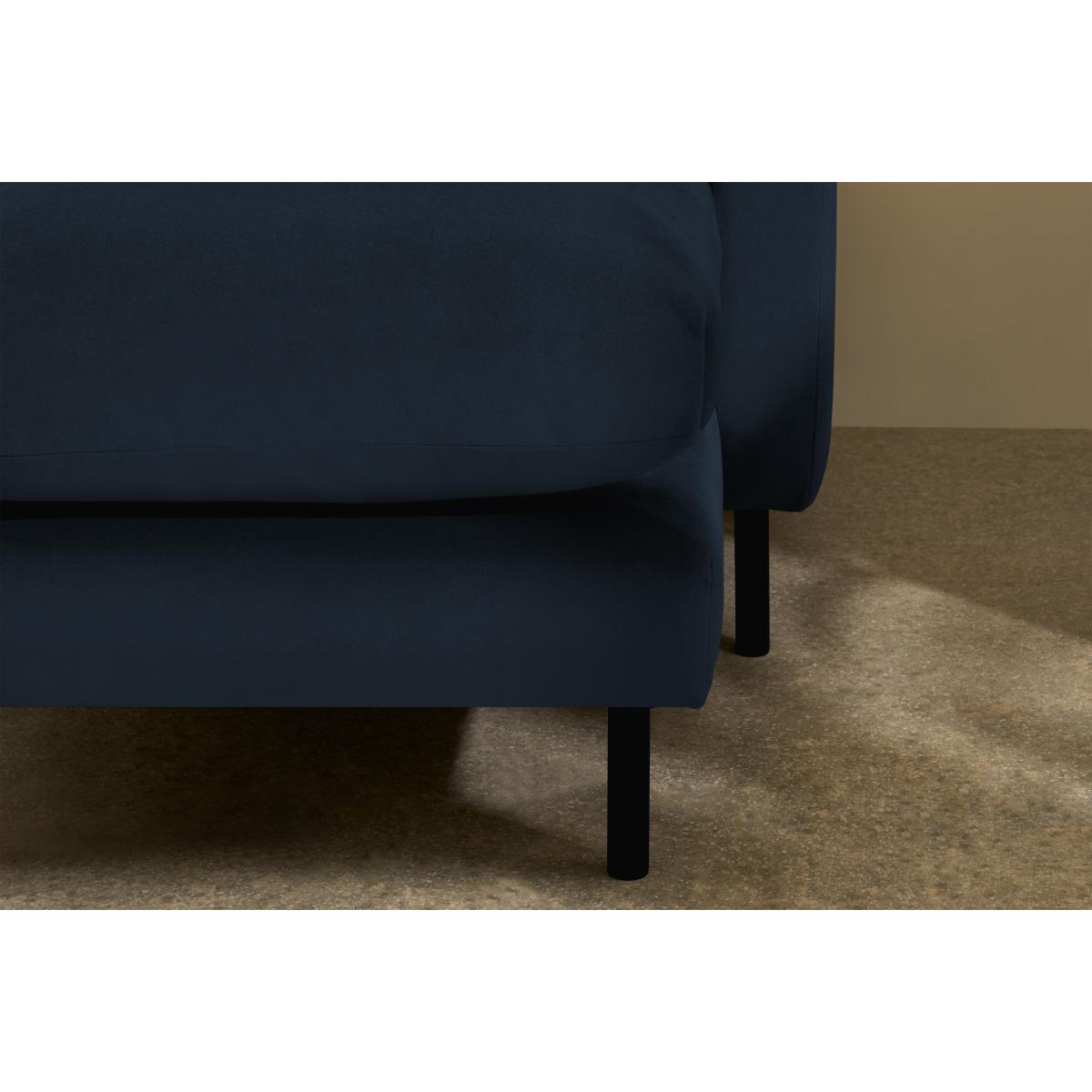 Russo Chaise End Sofa, Navy Recycled Velvet – image 6
