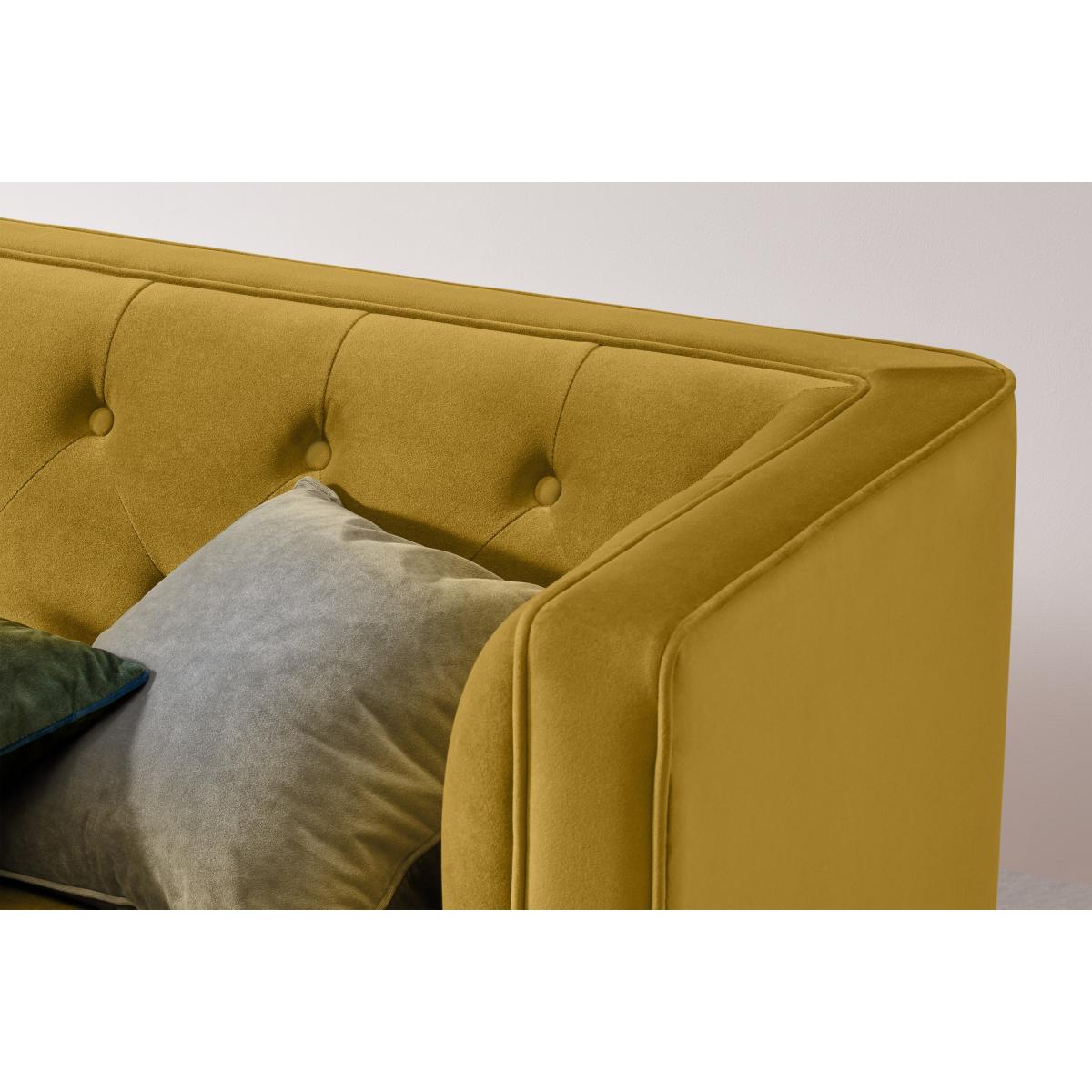 Goswell Right Hand Facing Chaise End Corner Sofa, Vintage Gold velvet – image 5