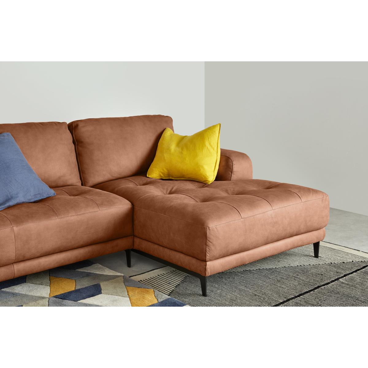 Luciano Right Hand Facing Corner Sofa, Texas Tan Leather – image 5