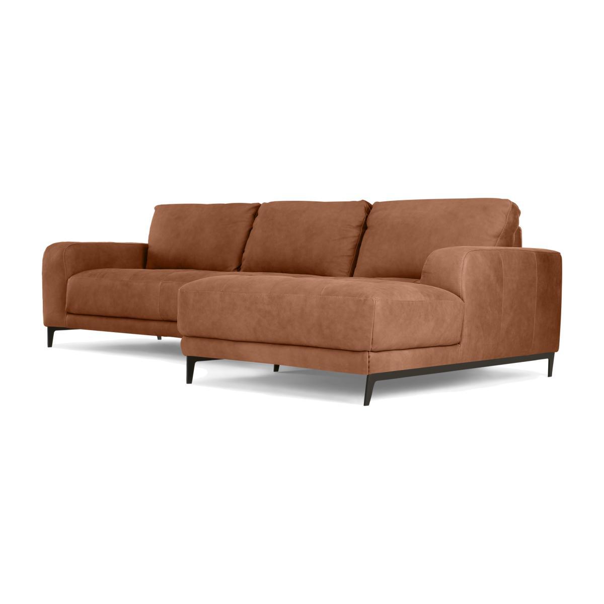 Luciano Right Hand Facing Corner Sofa, Texas Tan Leather – image 1