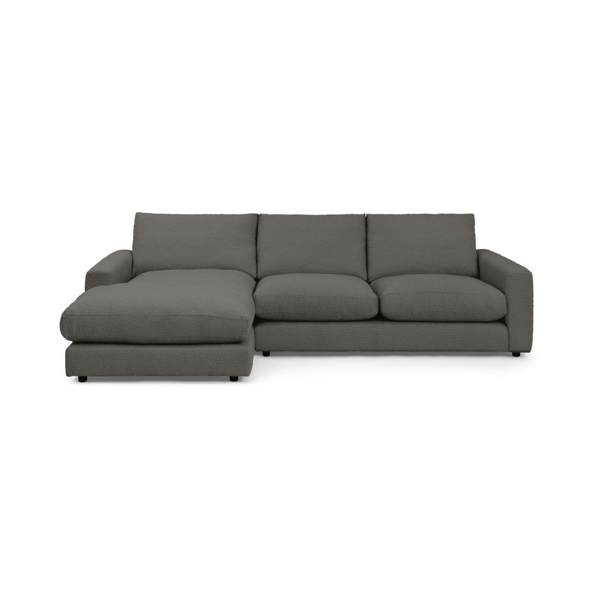 Arni Left Hand Facing Chaise End Sofa, Charcoal Grey Boucle – image 2