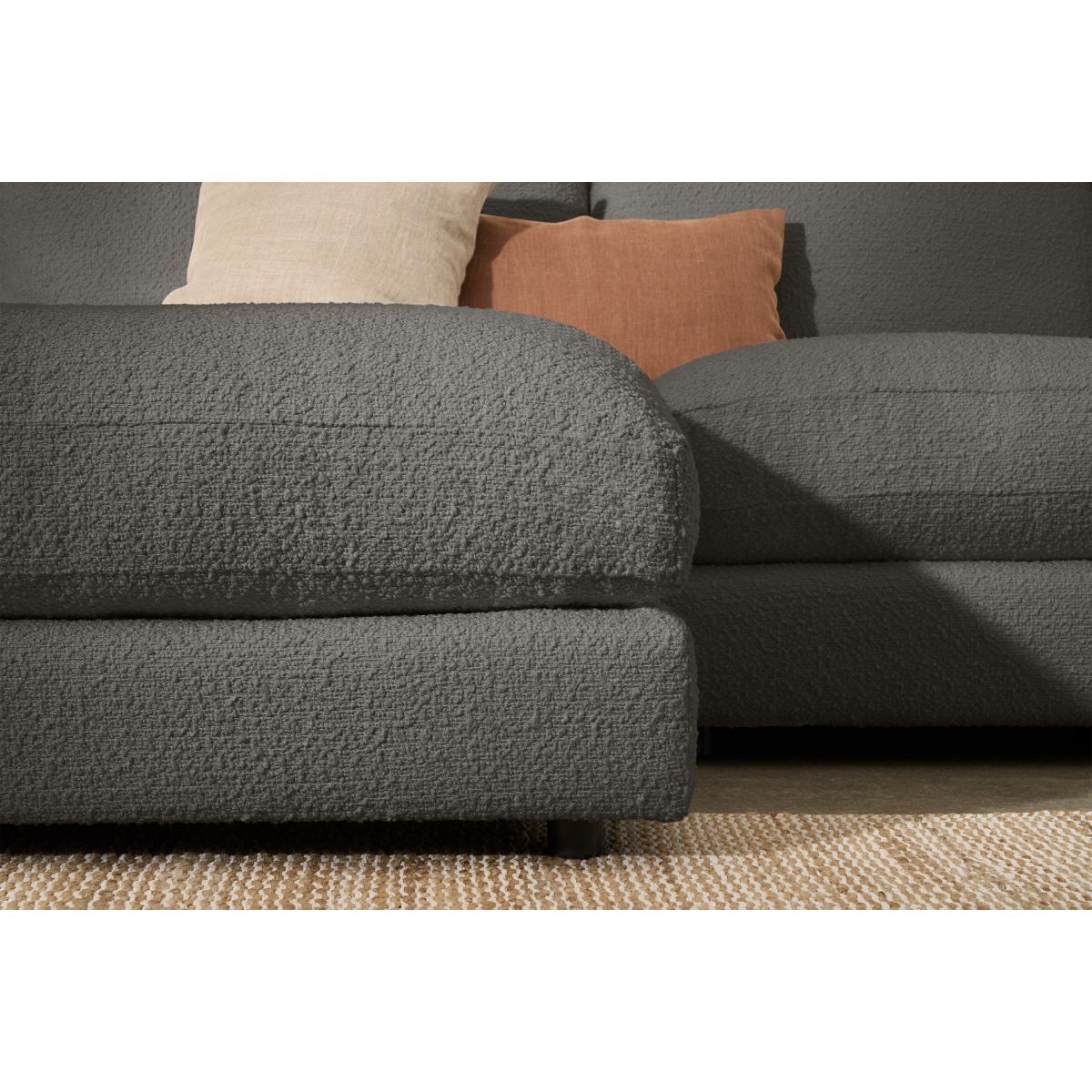 Arni Left Hand Facing Chaise End Sofa, Charcoal Grey Boucle – image 6