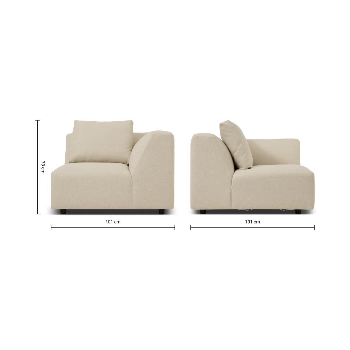 Jacklin Corner Modular Chair, Natural Recycled Weave – image 9