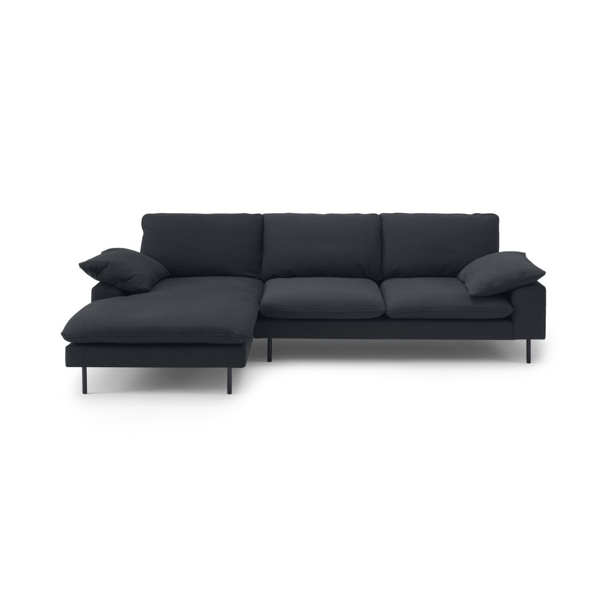 Fallyn Left Hand Facing Chaise End Sofa, Nubuck Carbon Leather – image 2