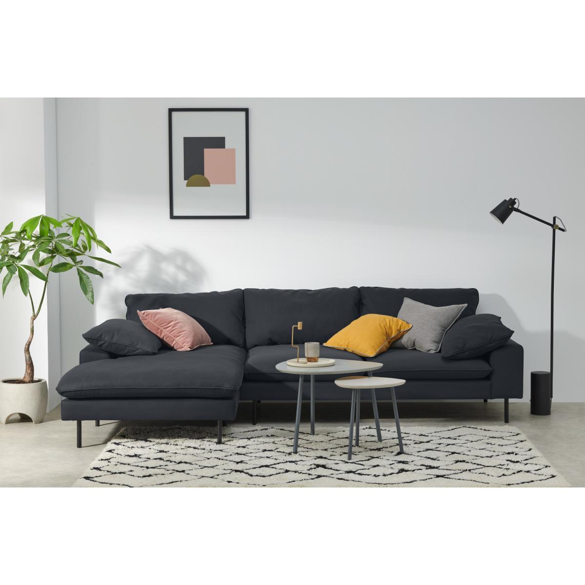 Fallyn Left Hand Facing Chaise End Sofa, Nubuck Carbon Leather – image 4