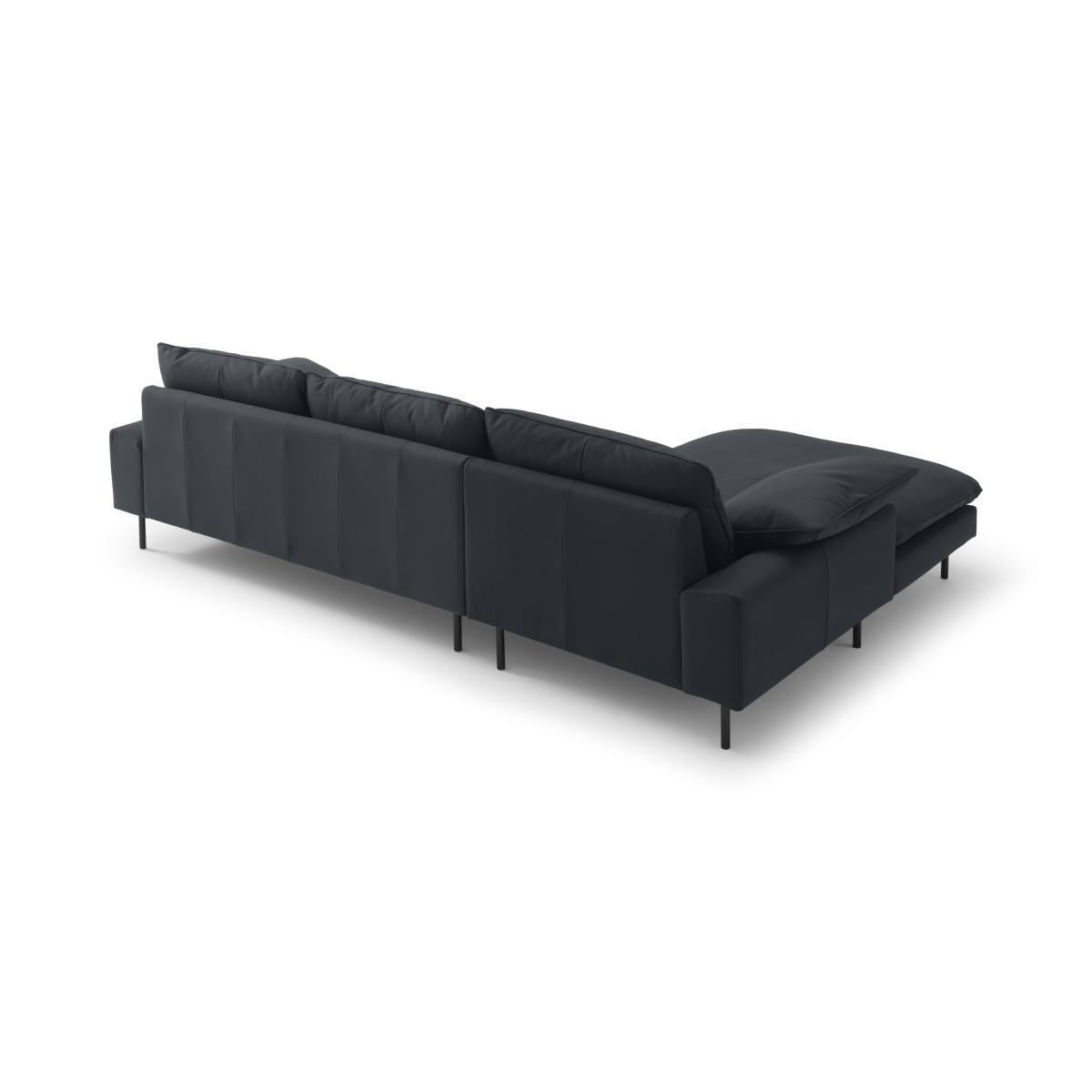 Fallyn Left Hand Facing Chaise End Sofa, Nubuck Carbon Leather – image 6