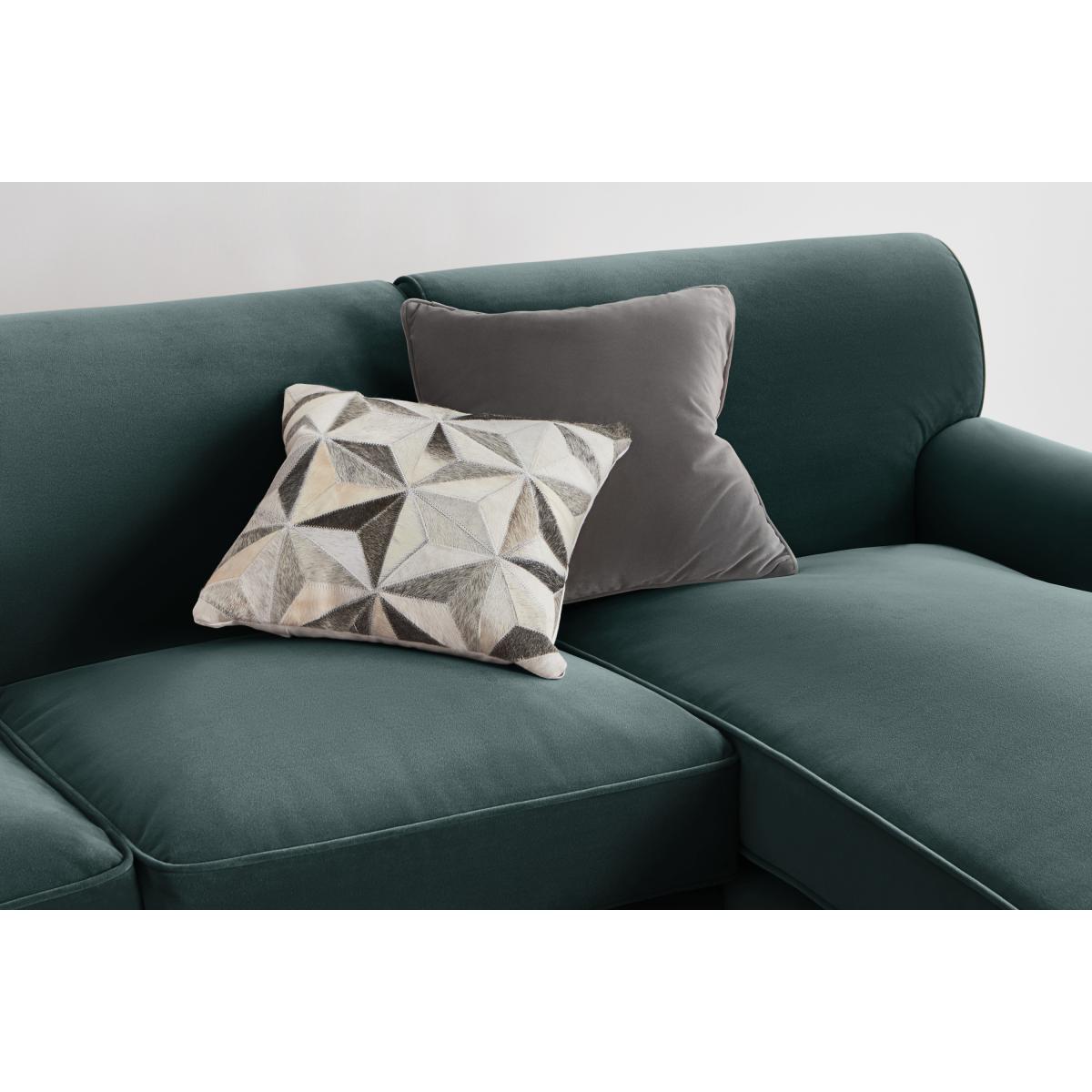 Orson Right Hand Facing Chaise End Corner Sofa, Slate Blue Recycled Velvet – image 7