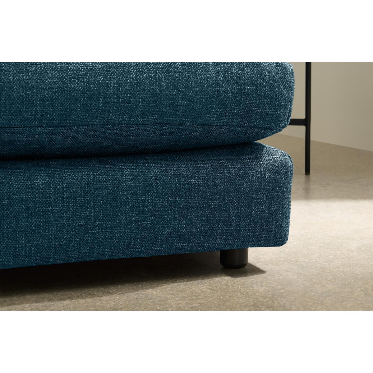 Arni Large Right Hand Facing Chaise End Corner Sofa, Aegean Blue Textured Weave – image 6