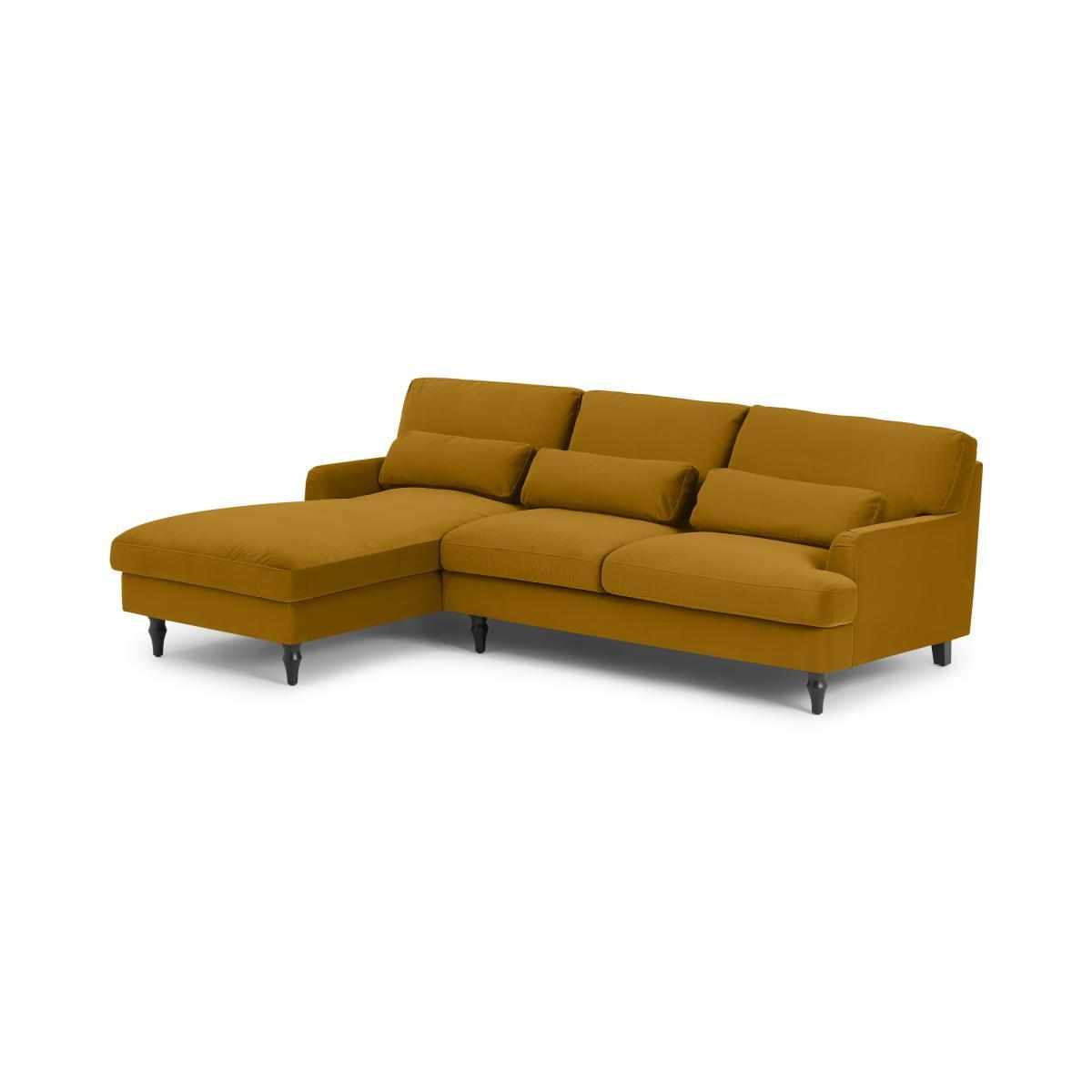 Tamyra Left Hand Facing Chaise End Corner Sofa, Marigold Velvet – image 3