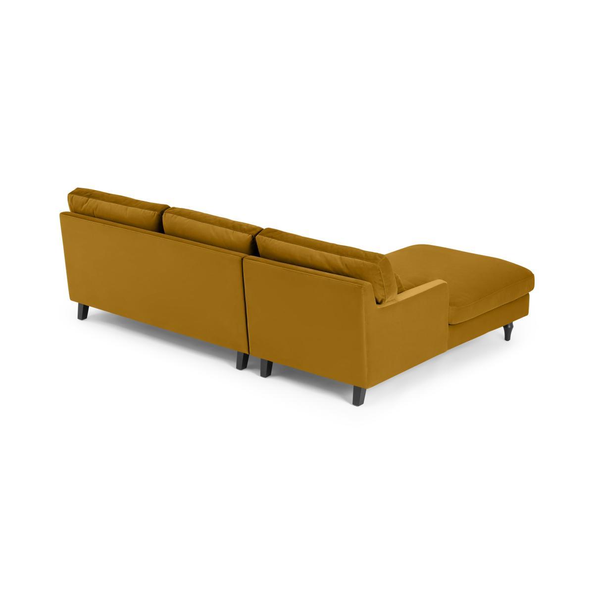 Tamyra Left Hand Facing Chaise End Corner Sofa, Marigold Velvet – image 6