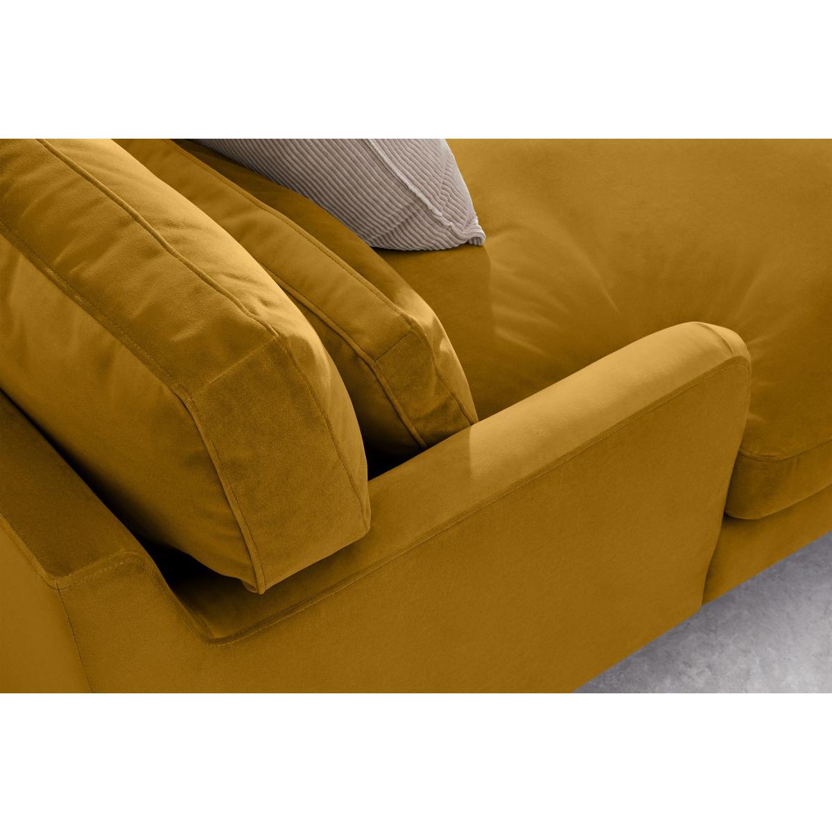 Tamyra Left Hand Facing Chaise End Corner Sofa, Marigold Velvet – image 7