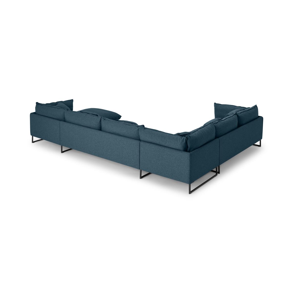 Malini Right Hand Facing Full Corner Chaise End Sofa, Orleans Blue Recycled Fabric – image 6