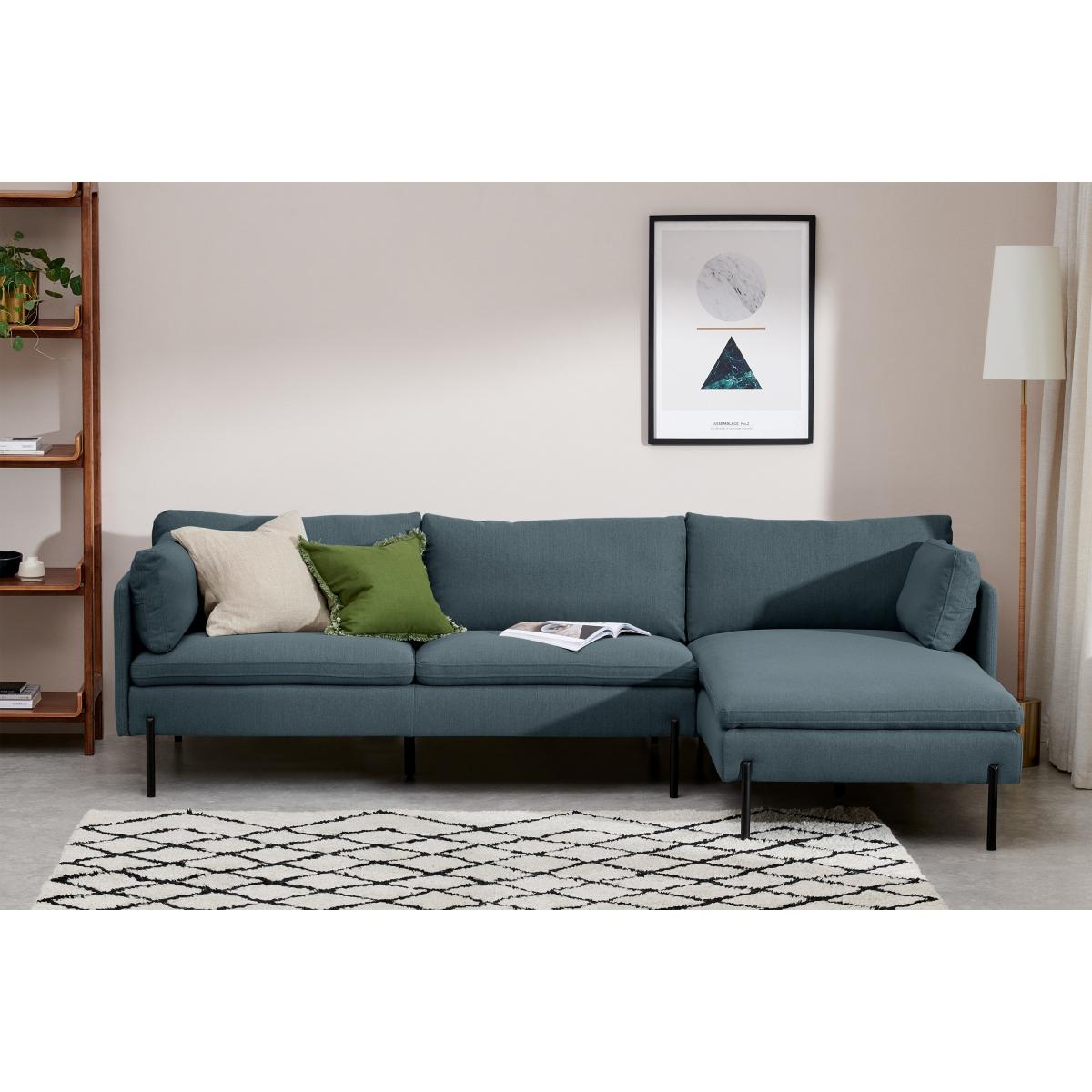Zarina Right Hand Facing Chaise End Corner Sofa, Mina Earl Blue – image 4