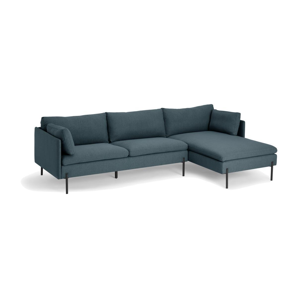 Zarina Right Hand Facing Chaise End Corner Sofa, Mina Earl Blue – image 1